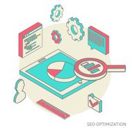 isometric background seo optimization N8
