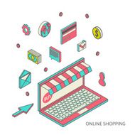 Icons for mobile marketing and online shopping N15