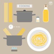 Infographics cooking pasta