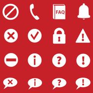 Vector Set of Info Icons N6