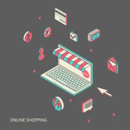 Icons for mobile marketing and online shopping N17