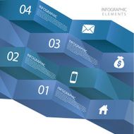 modern abstract 3d origami banner infographic N4