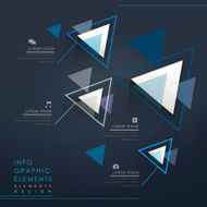 colorful modern triangle abstract infographic elements N3