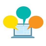 Colorful Bubbles On Laptop