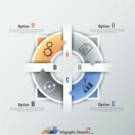 Modern infographics options banner N716