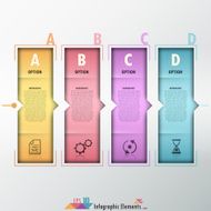 Modern infographics options banner N717