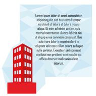 Stylish Building Illustration With Space For Text N7
