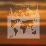 Infographics oil pump map
