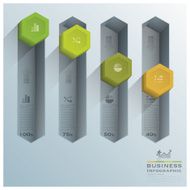 Modern Hexagon Diagram Business Infographic N2