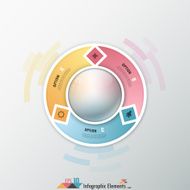 Modern infographics options banner N719