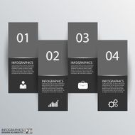 Abstract 3D paper Infographic N81