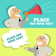 Boss speech bubble with place for text