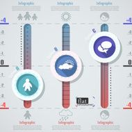 Flat infographic design N21