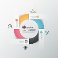 Modern infographics options banner N723