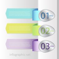 Colorful banner ribbon Element for infographic N8