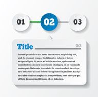 Three steps loading paper Design for infographics