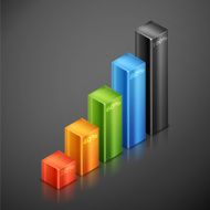 Metallic infographics elements
