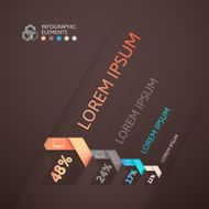 Modern business step origami style options banner N88