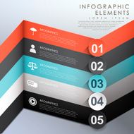 abstract origami infographics N7