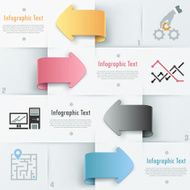 Modern infographics options banner N728