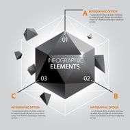 Polyhedron Infographics Template N3