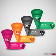 abstract 3d paper infographics N91