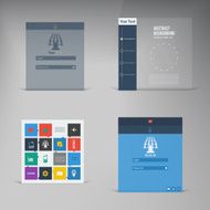 Vector flat design background and color N7
