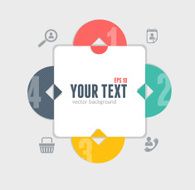 Modern glossy infographics options arrow banner N7