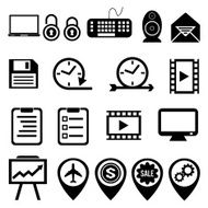 Business marketing social media icon set N2