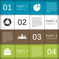 Modern vector info graphic for business project N276