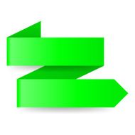 Green paper arrow N4