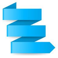Blue paper arrow N4