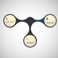 vector three colored magnifier