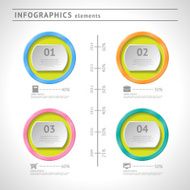 Business infographics elements Circle design template Abstract layout