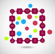 metaball colorful round diagram infographics N163