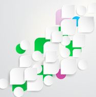 Eco green paper or clean background vector illustration