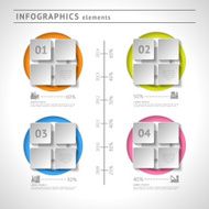 Business infographics elements Modern design template Abstract web layout N15