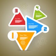 Colorful Paper Infographics Web Layout