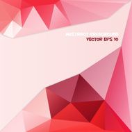 Red and pink abstract geometric background