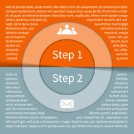 Modern vector info graphic for business project N277