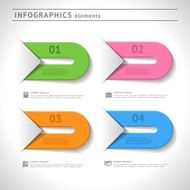 Infographics elements Design template Graphic or website colorful layout N4