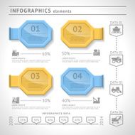 Industrial infographics elements Modern design template Web or graphic layout