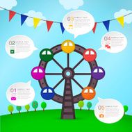 abstract Ferris Wheel infographics