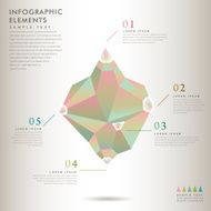 low poly style abstract infographics N4