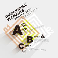 flat style abstract infographics N2