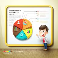 abstract pie chart infographics N20