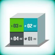 Business 3d geometrical banner N3