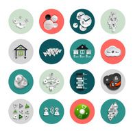 Flat long shadow infographic designs N6