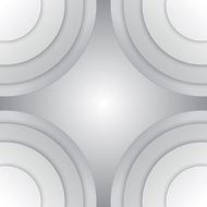 Abstract grey paper circles vector background N10