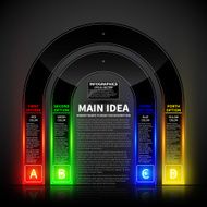 Abstract infographics banner design N63